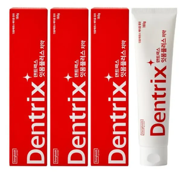 Dongkook Dentrix Gum Plus Toothpaste 160g 3-Pack