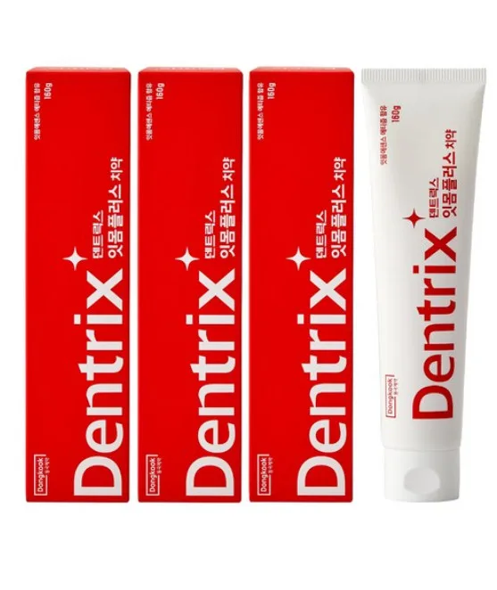 Dongkook Dentrix Gum Plus Toothpaste 160g 3-Pack