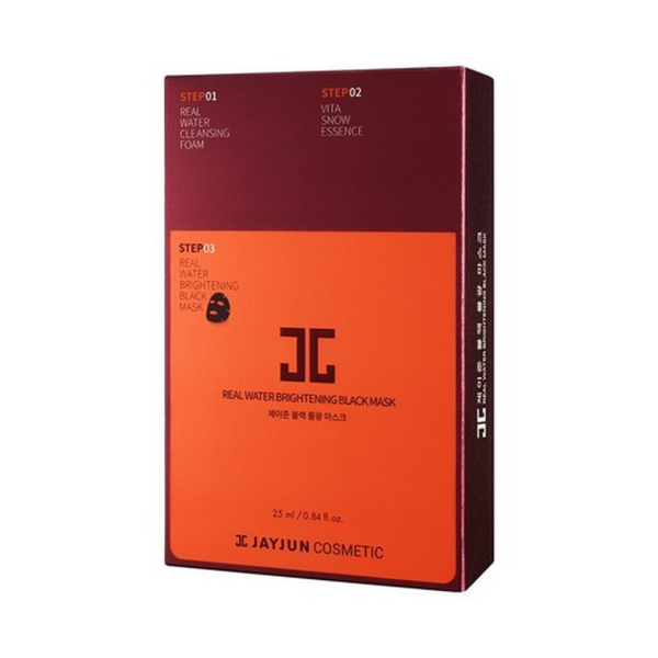 JAYJUN Real Water Brightening Black 3-Step Mask Set - 10 Sheets