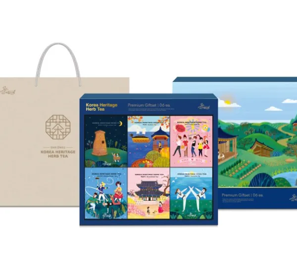 Areumdre Korean Traditional Tea Gift Set 6 Varieties