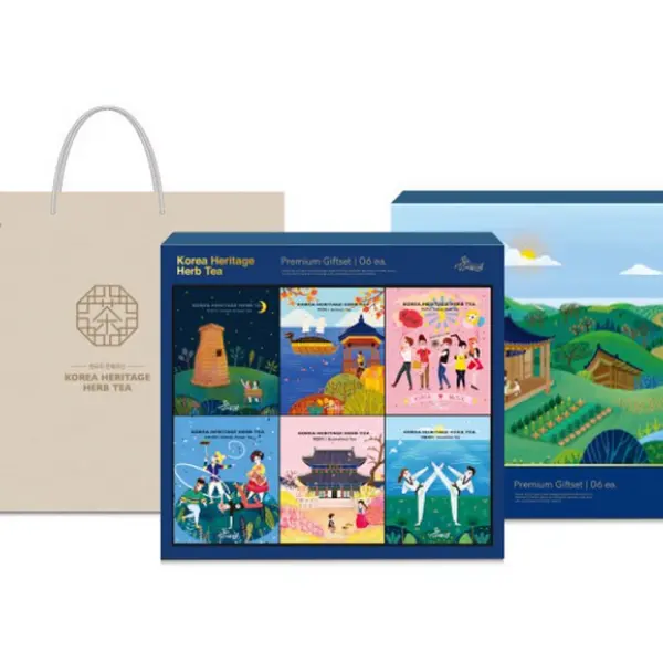 Areumdre Korean Traditional Tea Gift Set 6 Varieties
