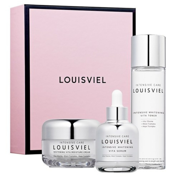 Louis Biel Intensive Whitening Moisture 3-Piece Skincare Set