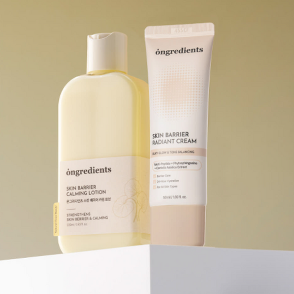 Ongredients Skin Barrier Calming Lotion 220ml + Radiant Cream 50ml