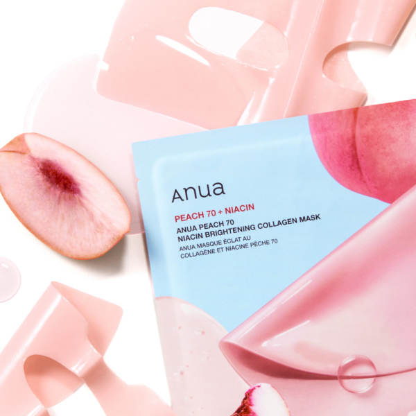 ANUA Peach 70 Niacin Brightening Collagen Mask 4 sheets