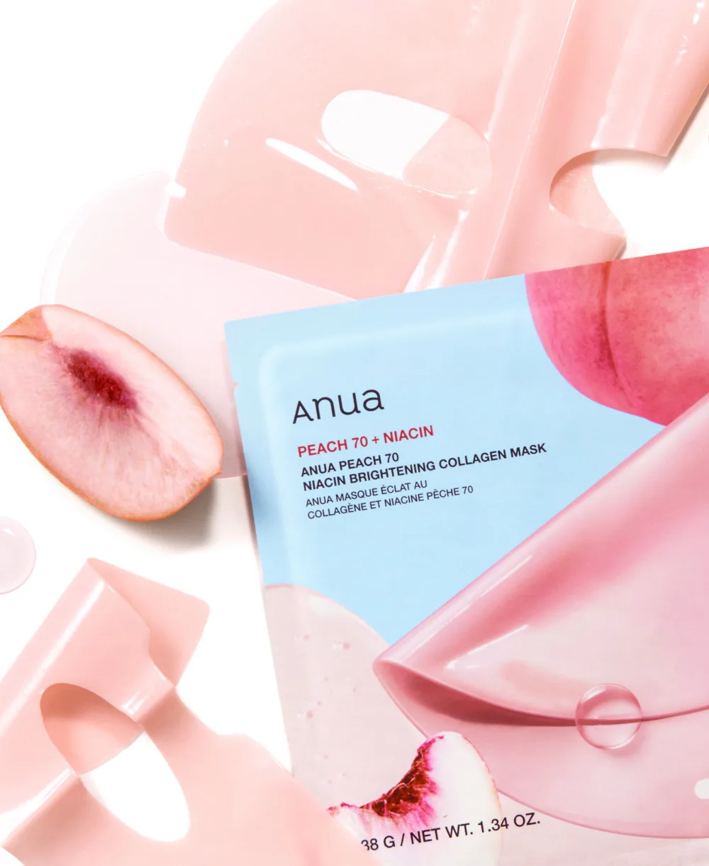 ANUA Peach 70 Niacin Brightening Collagen Mask 4 sheets