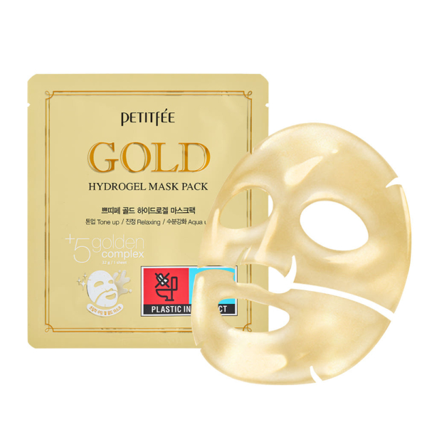 PETITFEE Gold Hydrogel Mask Pack 32g x 5 Sheets