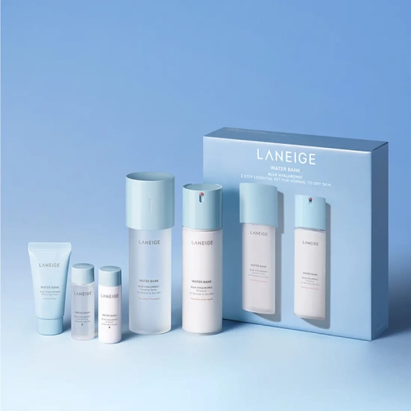 LANEIGE Water Bank Blue Hyaluronic 2 Step Essential Set (For Normal to Dry Skin)