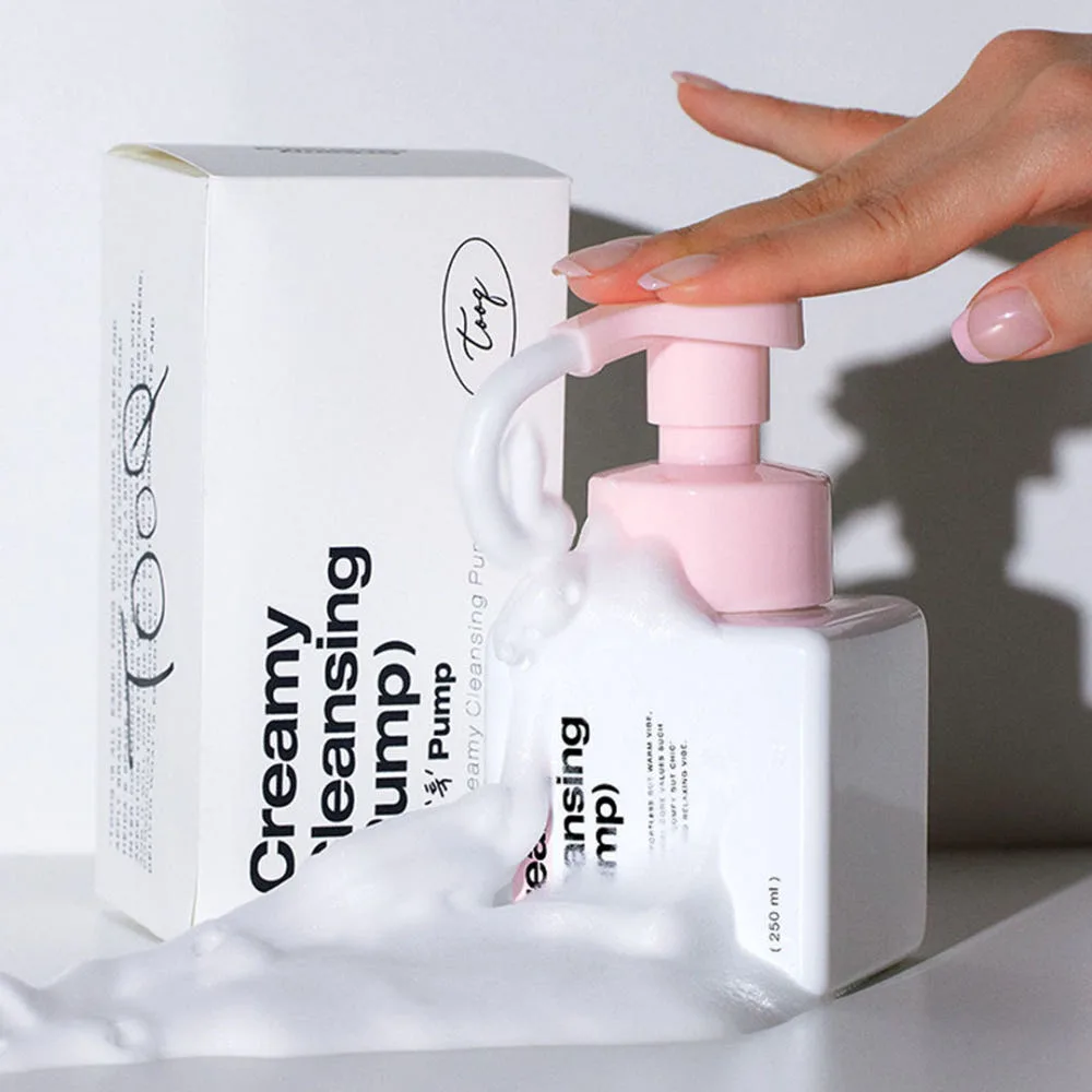 TOOQ Creamy Cleansing Pump 250ml - Facial Cleansing Foam Maker
