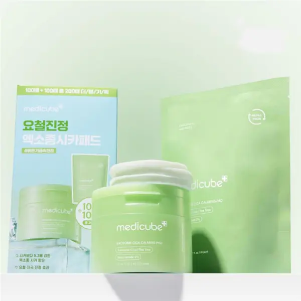 Medicube Exosome Cica Centella Asiatica Trouble Soothing Pad 100pads + Refill 100pads