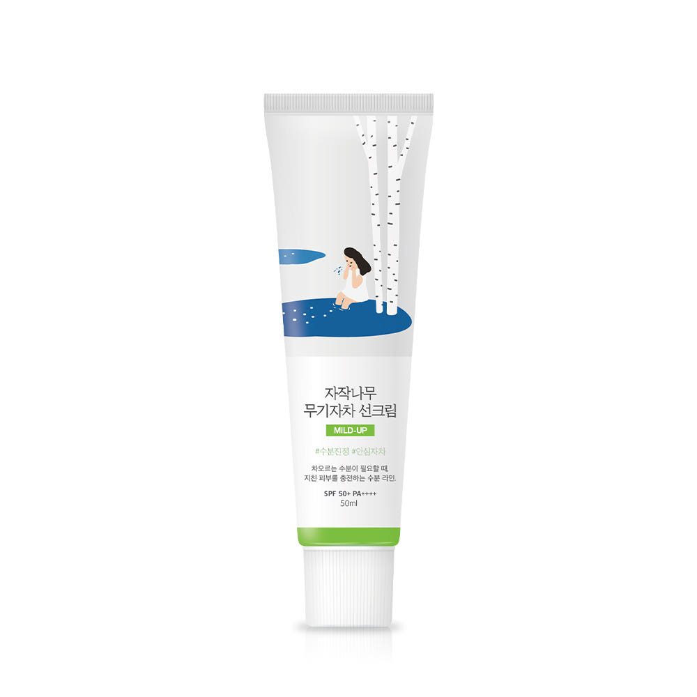 ROUND LAB Birch Juice Moisturizing Mild-Up Sunscreen 50ml - Image 3