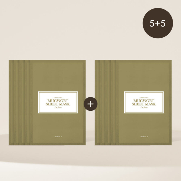 IM FROM Mugwort Sheet Mask 23ml 5sheets+5sheets
