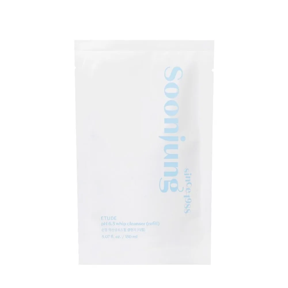 ETUDE HOUSE Soon Jung pH 6.5 Whip Cleanser 150ml / Refill 150ml - Image 4