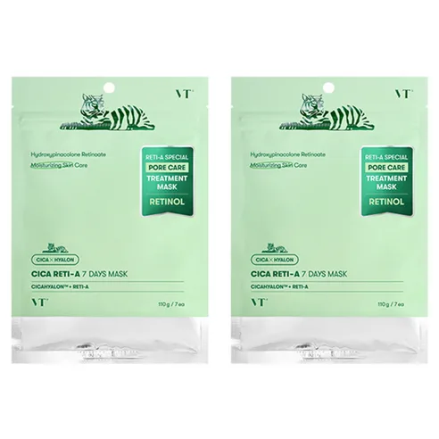 VT COSMETICS Cica Reti-A 7 Days Mask 7sheets+7sheets