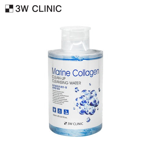 3W CLINIC Marine Collagen Clean-Up Cleansing Water 500ml
