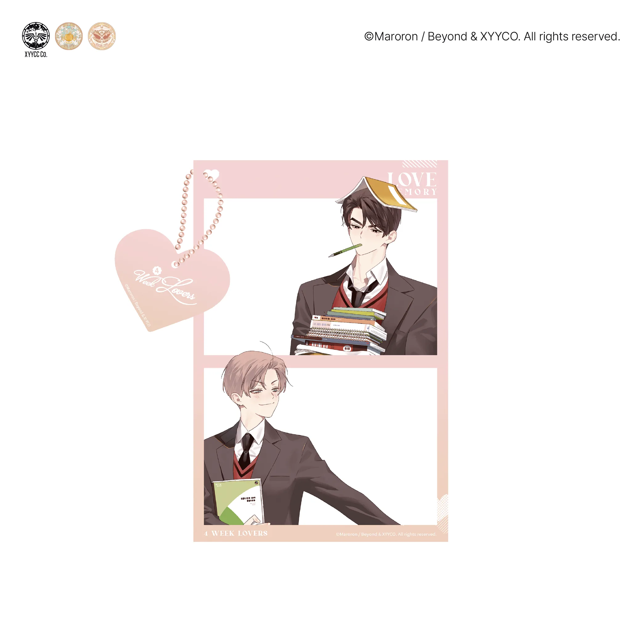 4 Week Lovers - Acrylic Keychain (School Days ver.)