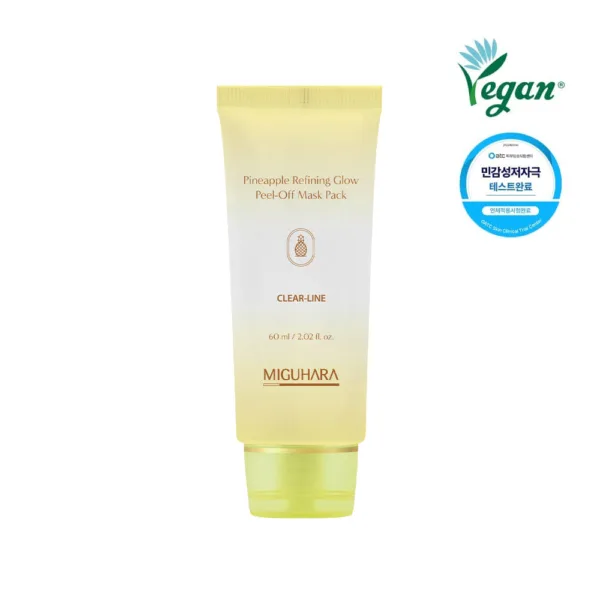 MIGUHARA Pineapple Refining Glow Peel Off Mask Pack 60ml