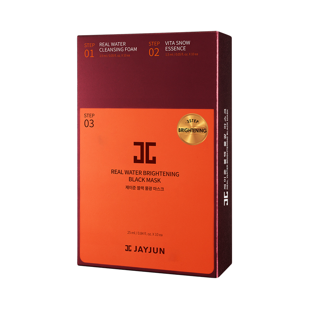 JAYJUN Real Water Brightening Black Mask 25 ml x 10ea - Image 4