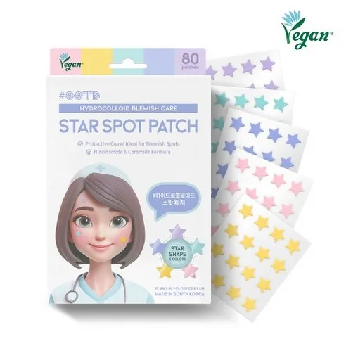 OOTD Beauty Star Spot Patch Hydrocolloid Blemish Care 80 Patches - Image 4