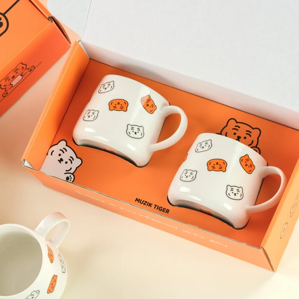 MUZIK TIGER Pattern Mug Cup 2p Set - Image 4