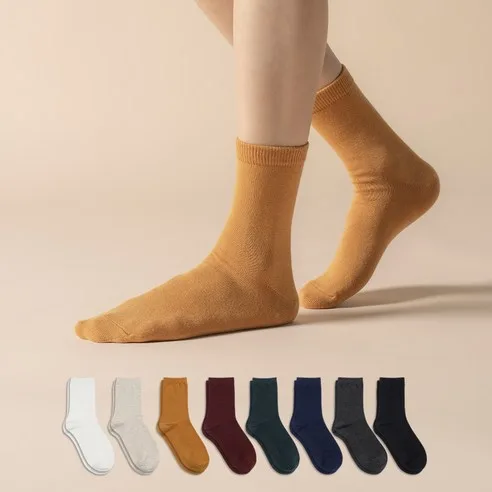Sockpiens Women Premium Solid Socks 8 Pairs Set - Image 11