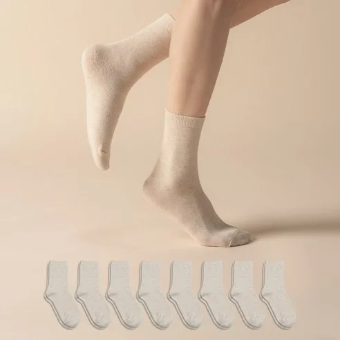 Sockpiens Women Premium Solid Socks 8 Pairs Set - Image 9