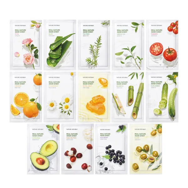NATURE REPUBLIC Real Nature Mask 23ml*15Sheet+15Sheet