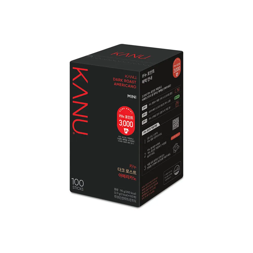 KANU Mini Dark Roast Americano 100 Sticks 90g