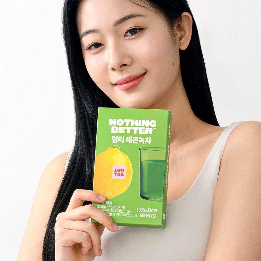 NOTHING BETTER Luv Tea Lemon Green Tea 1.5g x 15 Tea Bags - Image 2