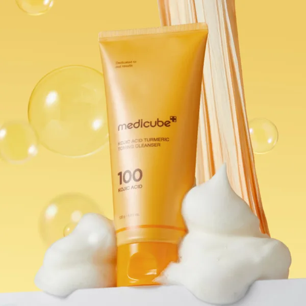 MEDICUBE Kojic Acid Turmeric Toning Cleanser 120g
