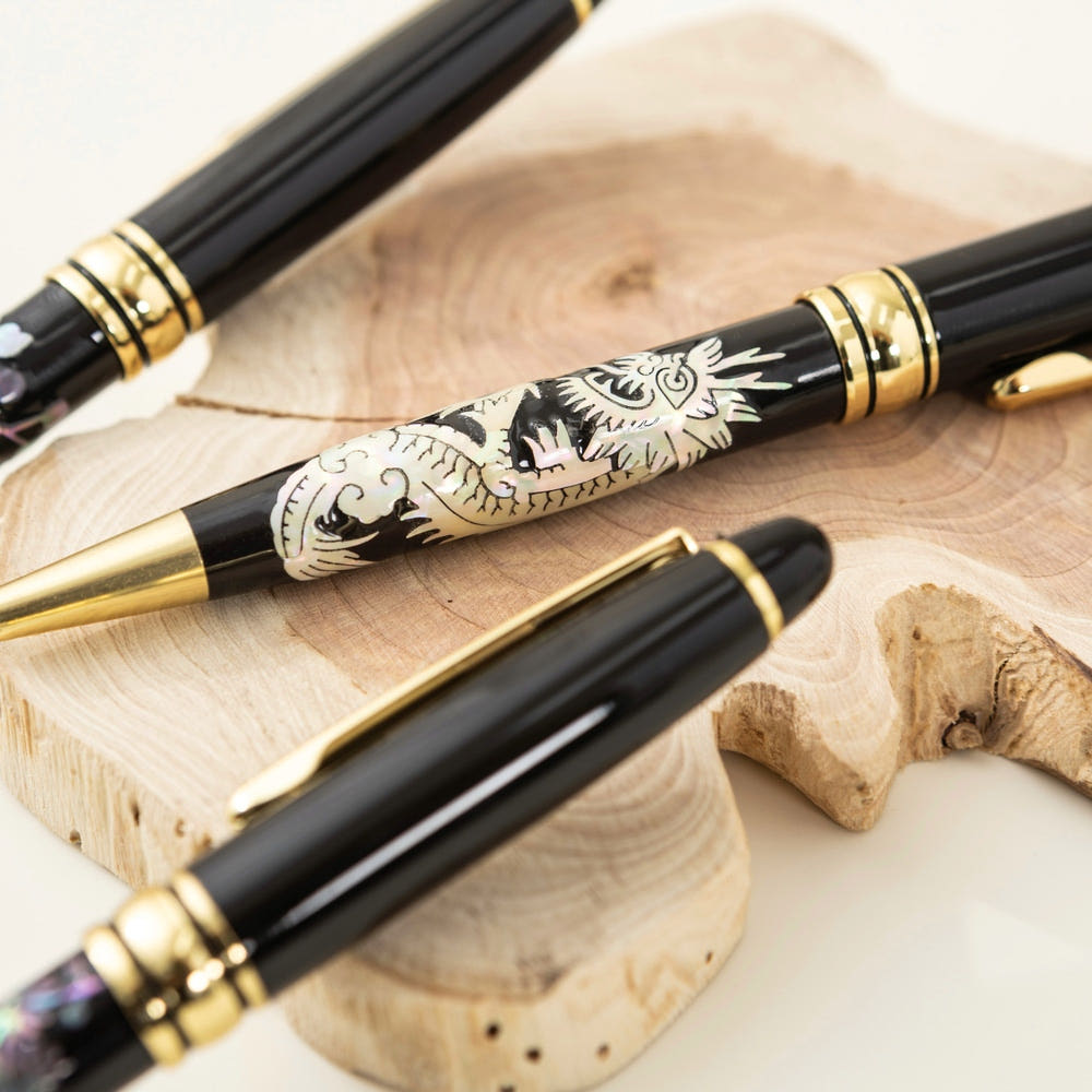 K-Heritage Traditional Folk Painting Mother-of-Pearl Ballpoint Pen - Image 4