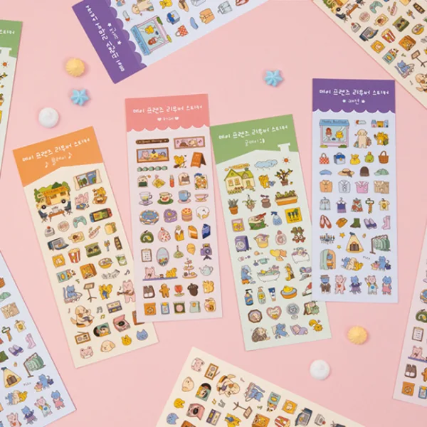 ARDIUM Day Friends Remover Stickers Set (4 Designs)