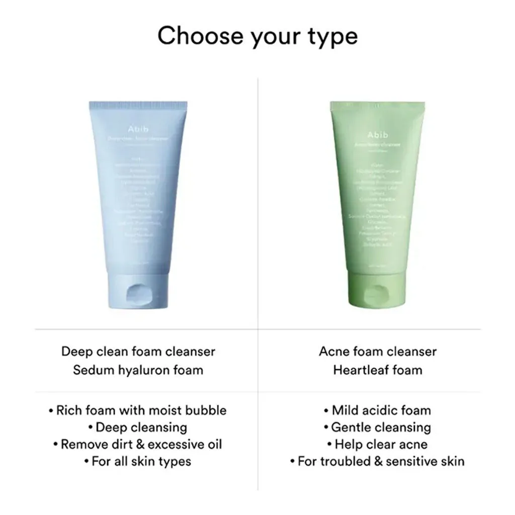 Abib Deep clean foam cleanser Sedum Hyaluron Foam 150ml - Image 3