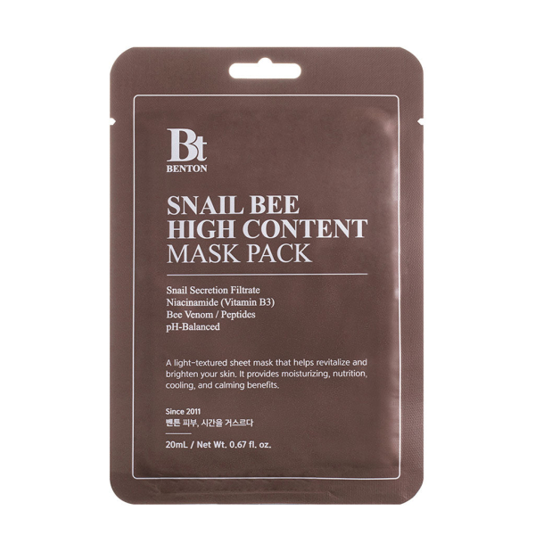 BENTON Snail Bee High Content Mask Pack