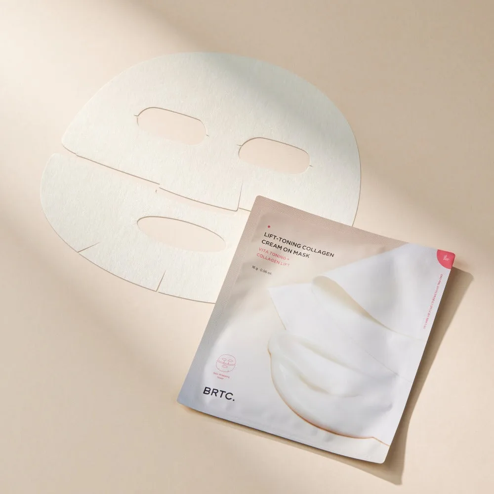BRTC Lifting Toning Collagen Cream On Mask 5 Sheets - Image 4