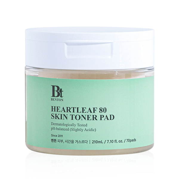 BENTON Heartleaf 80 Skin Toner Pad 210ml 70 pads