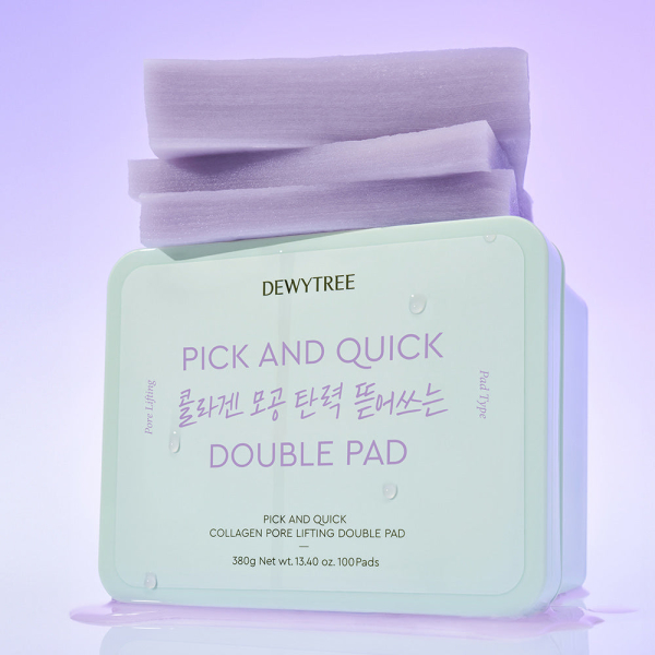 DEWYTREE  Pick & Quick Collagen Pore Elasticity Tear-Off Double Pad 100 sheets