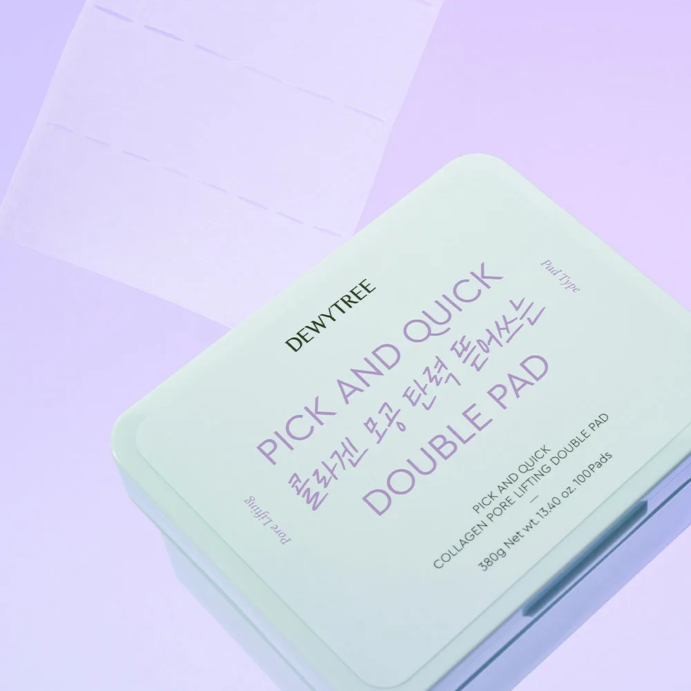 DEWYTREE Pick & Quick Collagen Pore Elasticity Tear-Off Double Pad 100 sheets - Image 4