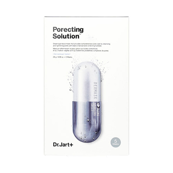 DR. JART+ Dermask Ultra Jet Porecting Solution Bubbling Charcoal Sheet Mask 28g x 5ea