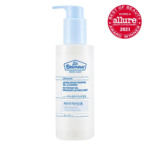 DR.BELMEUR Amino Clear pH-Balanced Foaming Gel Cleanser 190ml