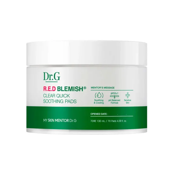 Dr.G R.E.D Blemish Clear Quick Soothing Pads 130ml 70 pads