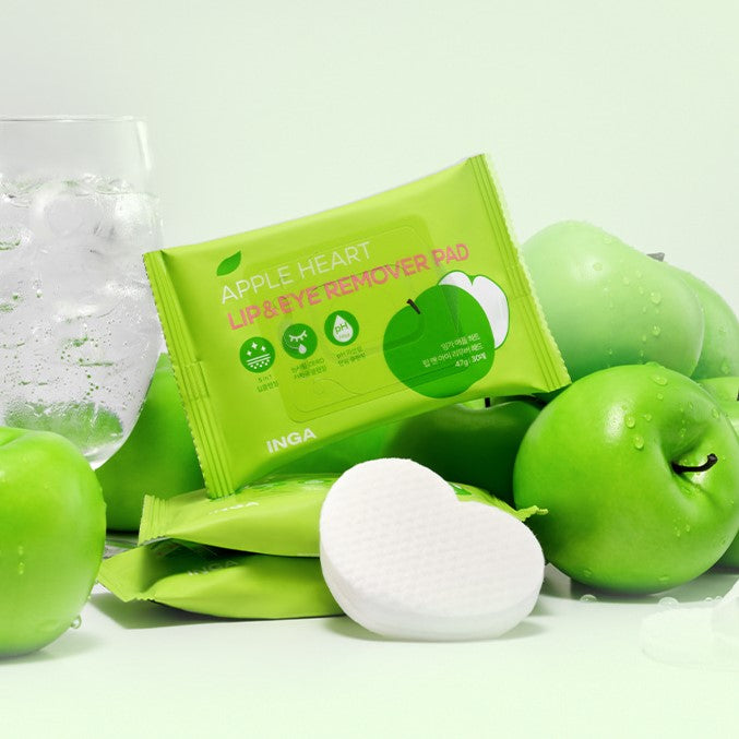 INGA Apple Heart Lip & Eye Remover Pad 30p