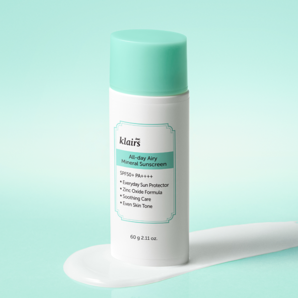KLAIRS  All Day Airy Mineral Sunscreen 60g (SPF50+ PA++++)