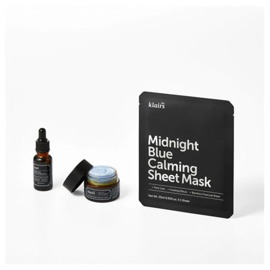 KLAIRS Midnight Blue Calming Sheet Mask 10sheets*25ml - Image 5