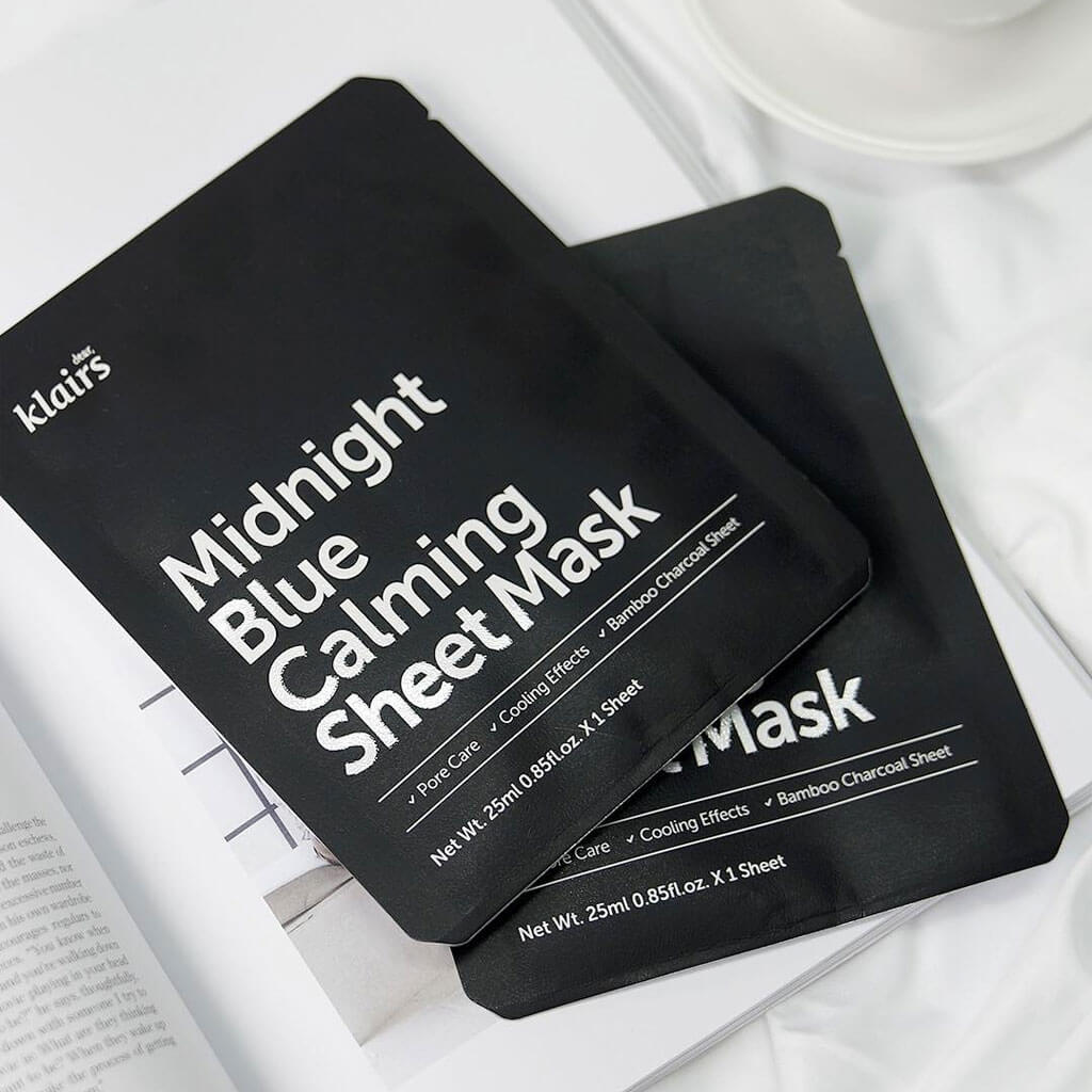 KLAIRS Midnight Blue Calming Sheet Mask 10sheets*25ml - Image 6