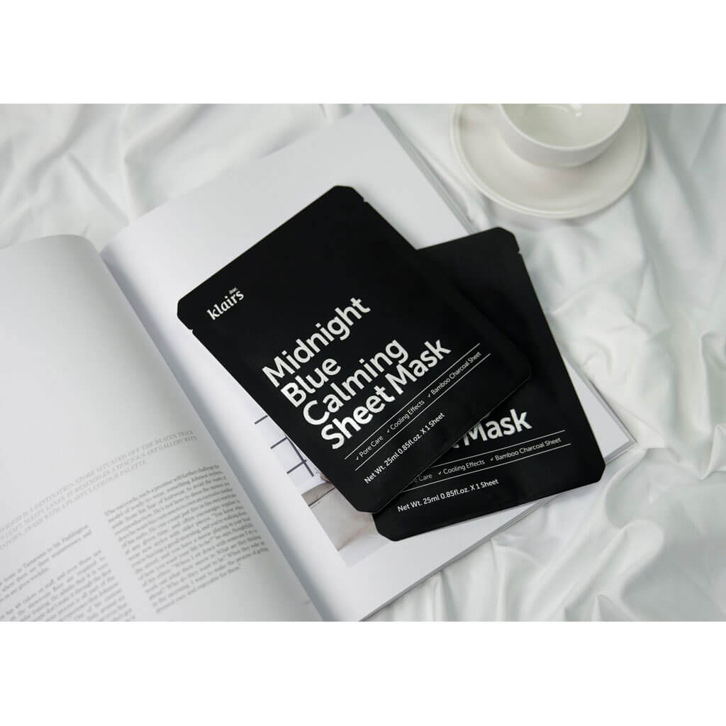 KLAIRS Midnight Blue Calming Sheet Mask 10sheets*25ml - Image 4