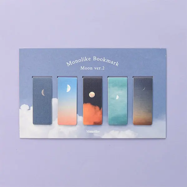 MONOLIKE Magnetic Bookmark Set #Moon Ver.2