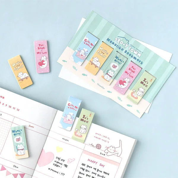 MONOLIKE Magnetic Bookmark Set #StoryTown Azzle Ver.1