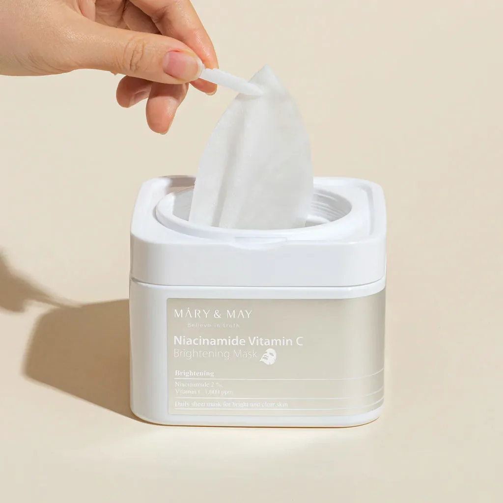 Mary&May Niacinamide Vitamin C Brightening Mask 30pcs - Image 2