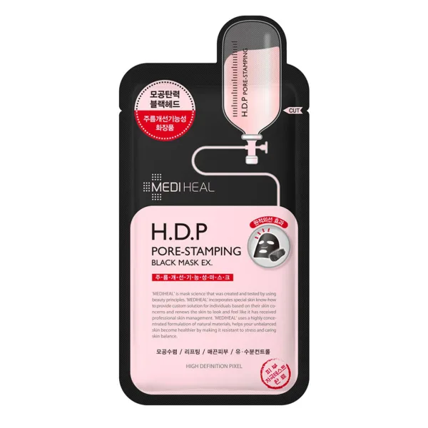 MEDIHEAL H.D.P Pore-Stamping Black Mask EX 25ml*10sheets