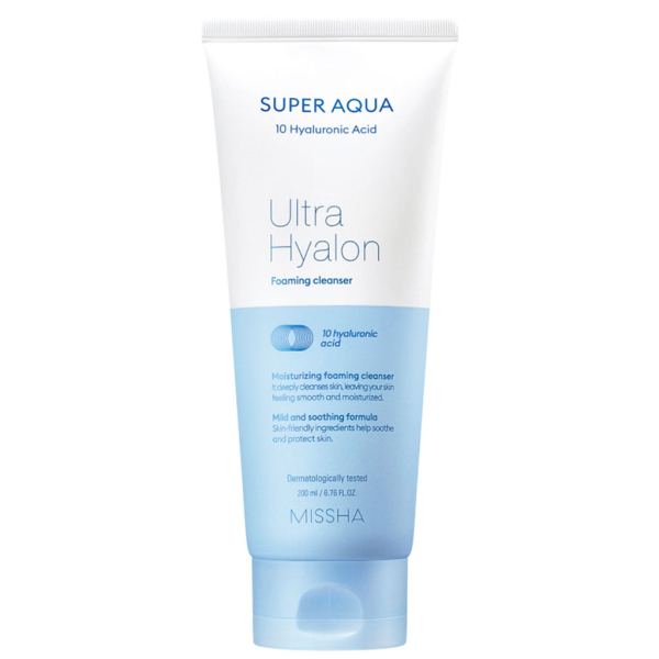 MISSHA Super Aqua Ultra Hyalron Foaming Cleanser
